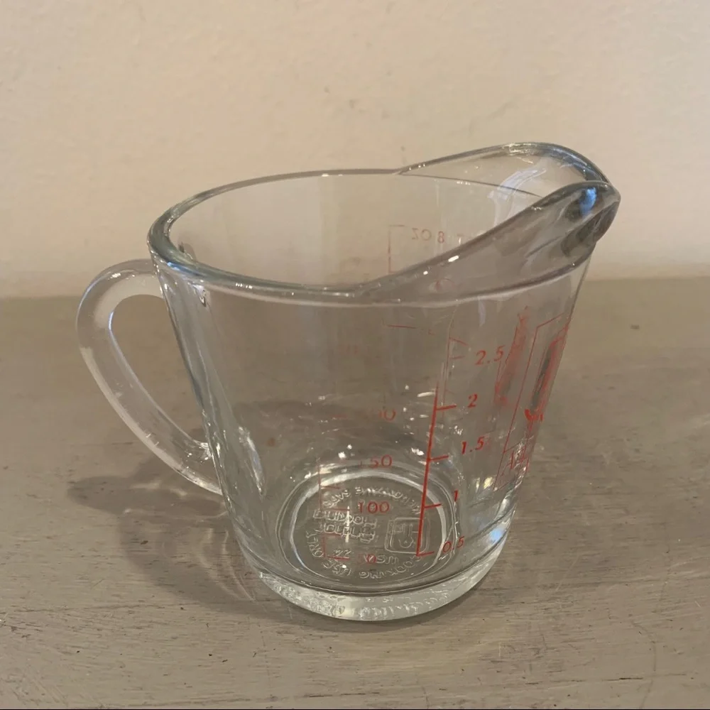 Vintage Anchor Hocking Glass Measuring Cup